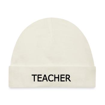 Teacher - Baby Premium Organic Mütze - Naturweiß - Vorne
