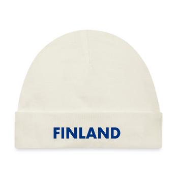Finnland - Baby Premium Organic Mütze - Naturweiß - Vorne