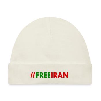 Free iran - Baby Premium Organic Mütze - Naturweiß - Vorne