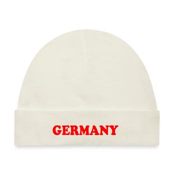 Deutsche Deutschland flagge - Baby Premium Organic Mütze - Naturweiß - Vorne