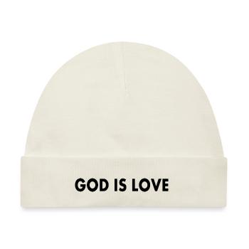 God is love - Baby Premium Organic Mütze - Naturweiß - Vorne