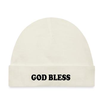 God bless - Baby Premium Organic Mütze - Naturweiß - Vorne