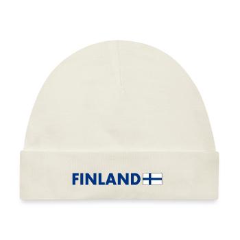 Finnland - Baby Premium Organic Mütze - Naturweiß - Vorne