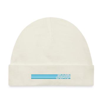 Geschenk für Jacob - Baby Premium Organic Mütze - Naturweiß - Vorne