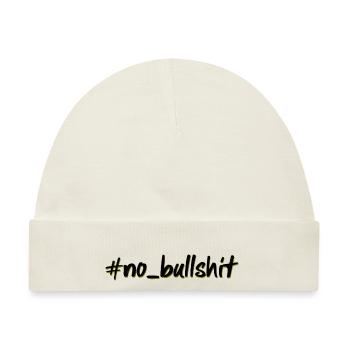 hashtag no bullshit - Baby Premium Organic Mütze - Naturweiß - Vorne