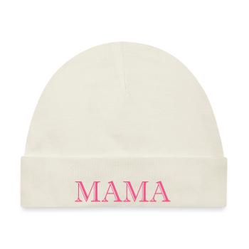 Mama Beste Mama - Baby Premium Organic Mütze - Naturweiß - Vorne