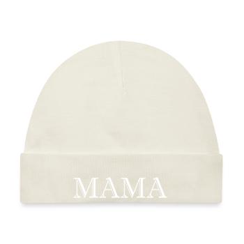 Mama Beste Mama - Baby Premium Organic Mütze - Naturweiß - Vorne