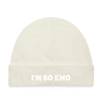 Im so emo - Baby Premium Organic Mütze - Naturweiß - Vorne
