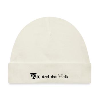 Wir sind das Volk - Baby Premium Organic Mütze - Naturweiß - Vorne