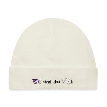 Wir sind das Volk - Baby Premium Organic Mütze - Naturweiß - Vorne