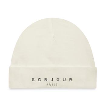 BONJOUR AMOUR - Baby Premium Organic Mütze - Naturweiß - Vorne