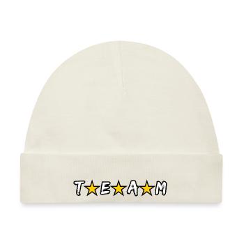 Team, #team - Baby Premium Organic Mütze - Naturweiß - Vorne