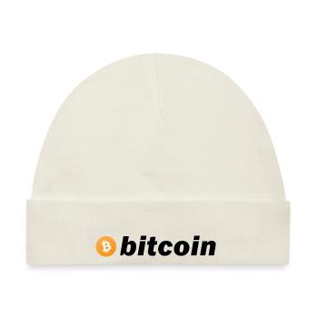 Bitcoin - Baby Premium Organic Mütze - Naturweiß - Vorne