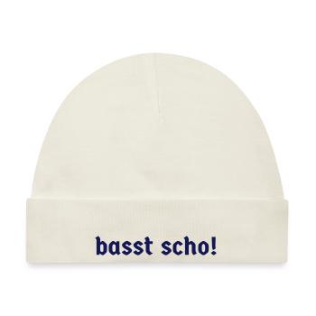 Bayern bayerisch bayrisch Bayer basst scho - Baby Premium Organic Mütze - Naturweiß - Vorne