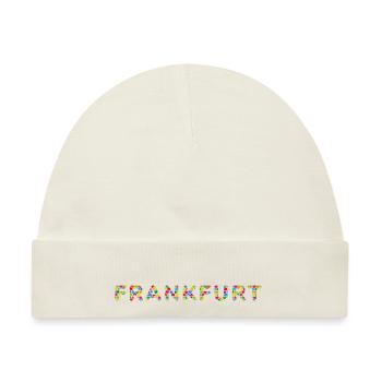 Frankfurt T-Shirt – Skyline Liebe - Baby Premium Organic Mütze - Naturweiß - Vorne