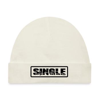 single - Baby Premium Organic Mütze - Naturweiß - Vorne