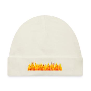 Hot fire 005 - Baby Premium Organic Mütze - Naturweiß - Vorne