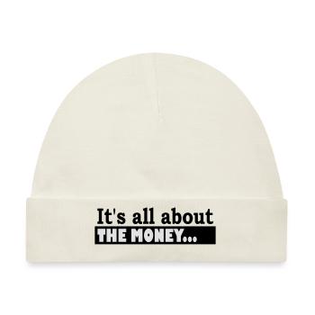 Its all about the Money - Baby Premium Organic Mütze - Naturweiß - Vorne
