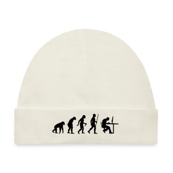 Geek Evolution - Baby Premium Organic Mütze - Naturweiß - Vorne