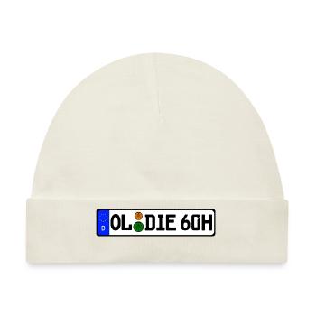 Oldie 60 Jahre historisch - Baby Premium Organic Mütze - Naturweiß - Vorne
