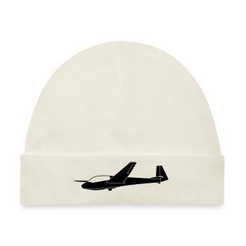 ASK13 Segelflugzeug - Baby Premium Organic Mütze - Naturweiß - Vorne
