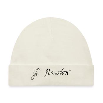 Isaac Newton signature - Baby Premium Organic Mütze - Naturweiß - Vorne