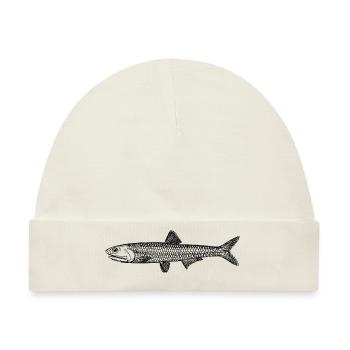 fish425 - Baby Premium Organic Mütze - Naturweiß - Vorne