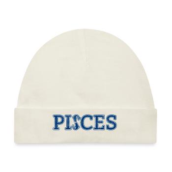 Sternzeichen Fische / Zodiac Pisces - Baby Premium Organic Mütze - Naturweiß - Vorne