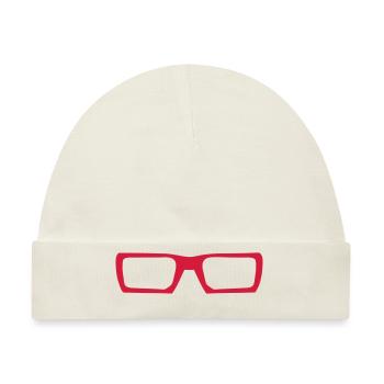 9102 futuristische Sonnenbrille - Baby Premium Organic Mütze - Naturweiß - Vorne