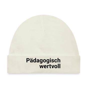 Pädagogisch wertvoll - Baby Premium Organic Mütze - Naturweiß - Vorne