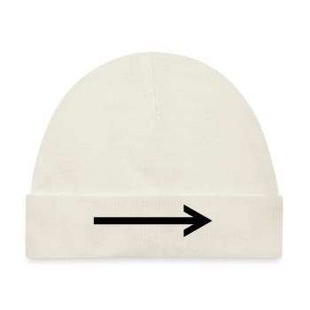 arrow left - Baby Premium Organic Mütze - Naturweiß - Vorne