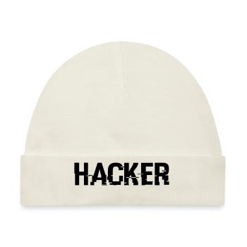 Hacker - Baby Premium Organic Mütze - Naturweiß - Vorne