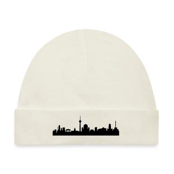 Skyline Berlin - Baby Premium Organic Mütze - Naturweiß - Vorne