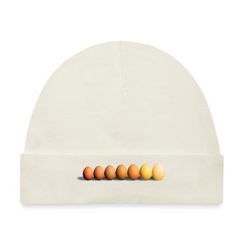 Eier - Baby Premium Organic Mütze - Naturweiß - Vorne