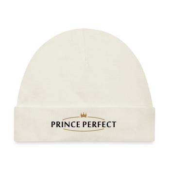 prince perfect (2c) - Baby Premium Organic Mütze - Naturweiß - Vorne