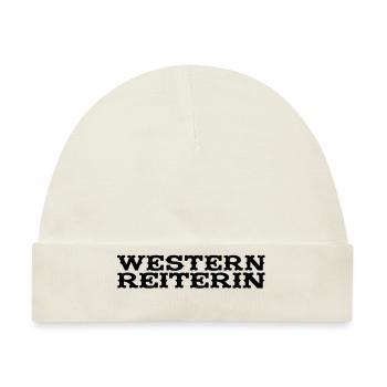Western Reiterin - Baby Premium Organic Mütze - Naturweiß - Vorne