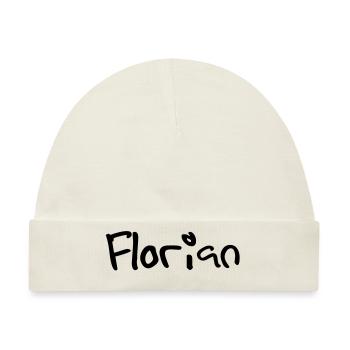 florian - Baby Premium Organic Mütze - Naturweiß - Vorne