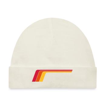 Retro Stripes - Baby Premium Organic Mütze - Naturweiß - Vorne