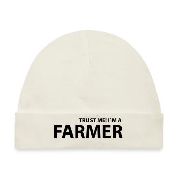farmer - Baby Premium Organic Mütze - Naturweiß - Vorne