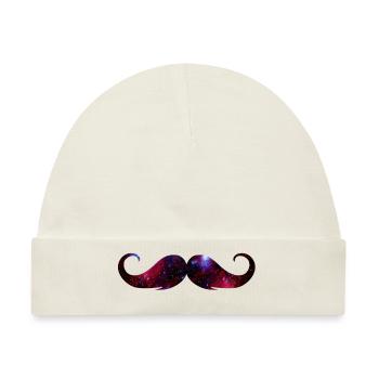 moustache universe - Baby Premium Organic Mütze - Naturweiß - Vorne