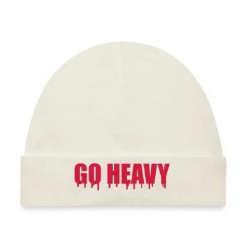 Go Heavy - Baby Premium Organic Mütze - Naturweiß - Vorne