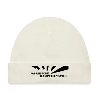 JAPANISCHE KAMPFHÖRSPIELE - Baby Premium Organic Mütze - Naturweiß - Vorne