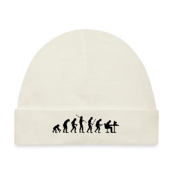Evolution - Baby Premium Organic Mütze - Naturweiß - Vorne