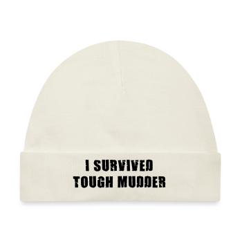 I survived Tough Mudder - Baby Premium Organic Mütze - Naturweiß - Vorne