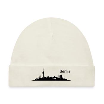 BERLIN MOTIVE – BERLIN SKYLINE – City of Berlin De - Baby Premium Organic Mütze - Naturweiß - Vorne
