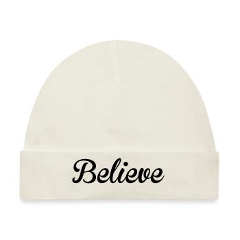 Believe - Baby Premium Organic Mütze - Naturweiß - Vorne
