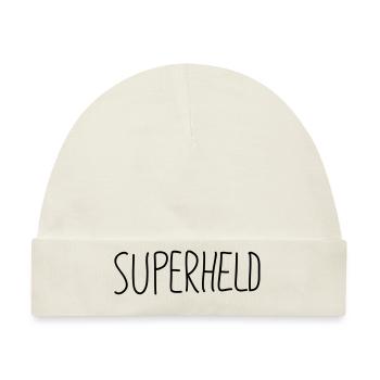 Superheld - Baby Premium Organic Mütze - Naturweiß - Vorne