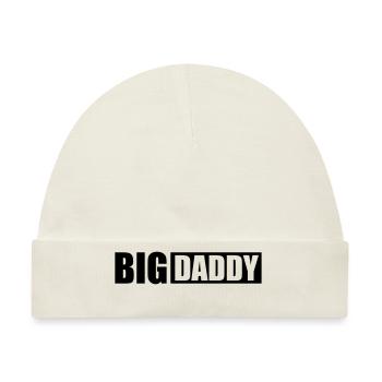 Logo Vatertag Big Daddy Vater Held Papa - Baby Premium Organic Mütze - Naturweiß - Vorne