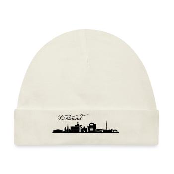 Dortmunder Skyline - Baby Premium Organic Mütze - Naturweiß - Vorne
