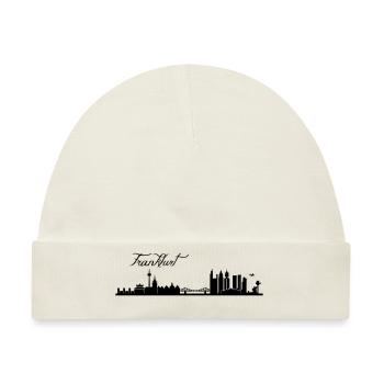 Frankfurter Skyline - Baby Premium Organic Mütze - Naturweiß - Vorne